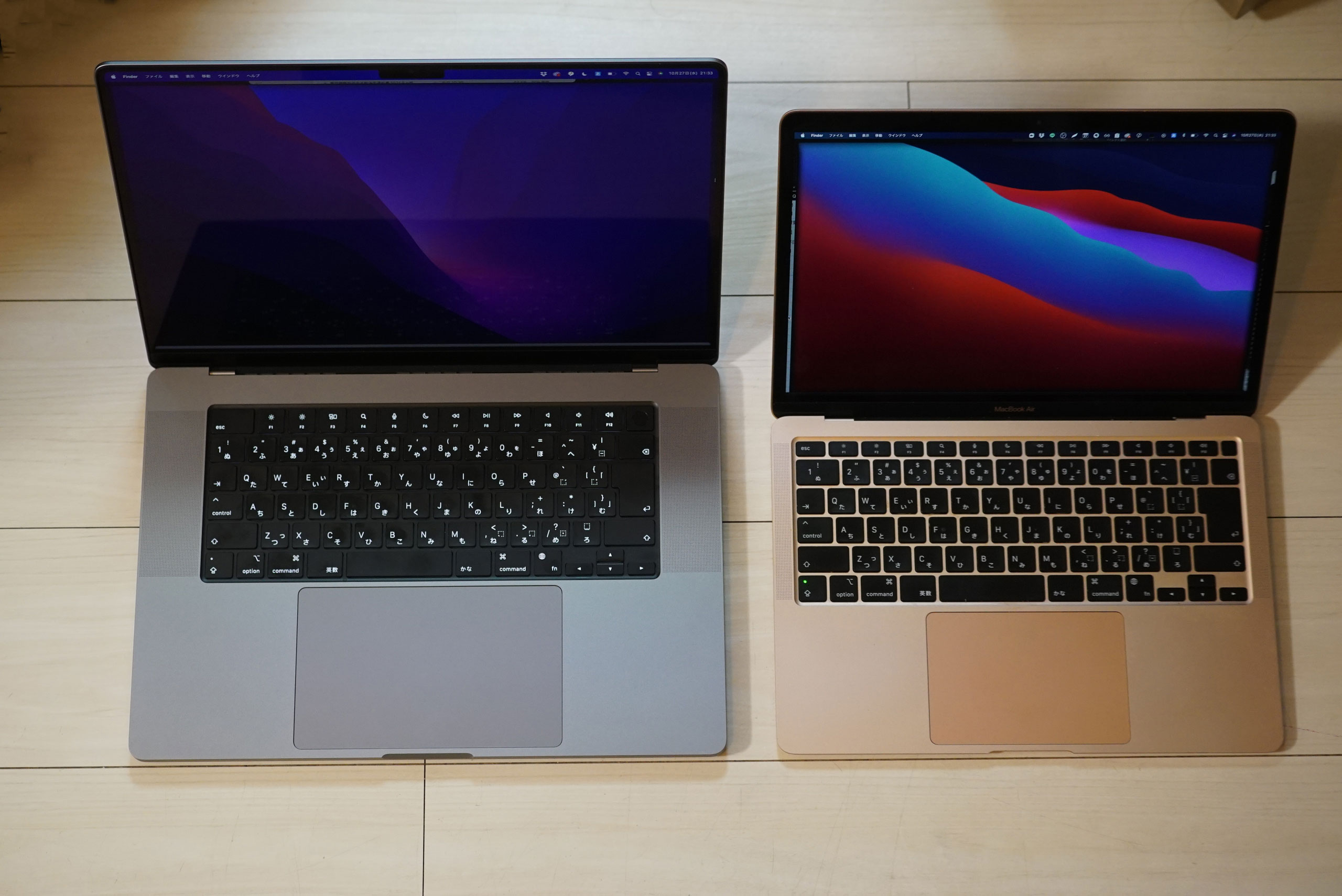 16インチMacBook Proと13インチMacBook Airの比較。ノートパソコンの ...